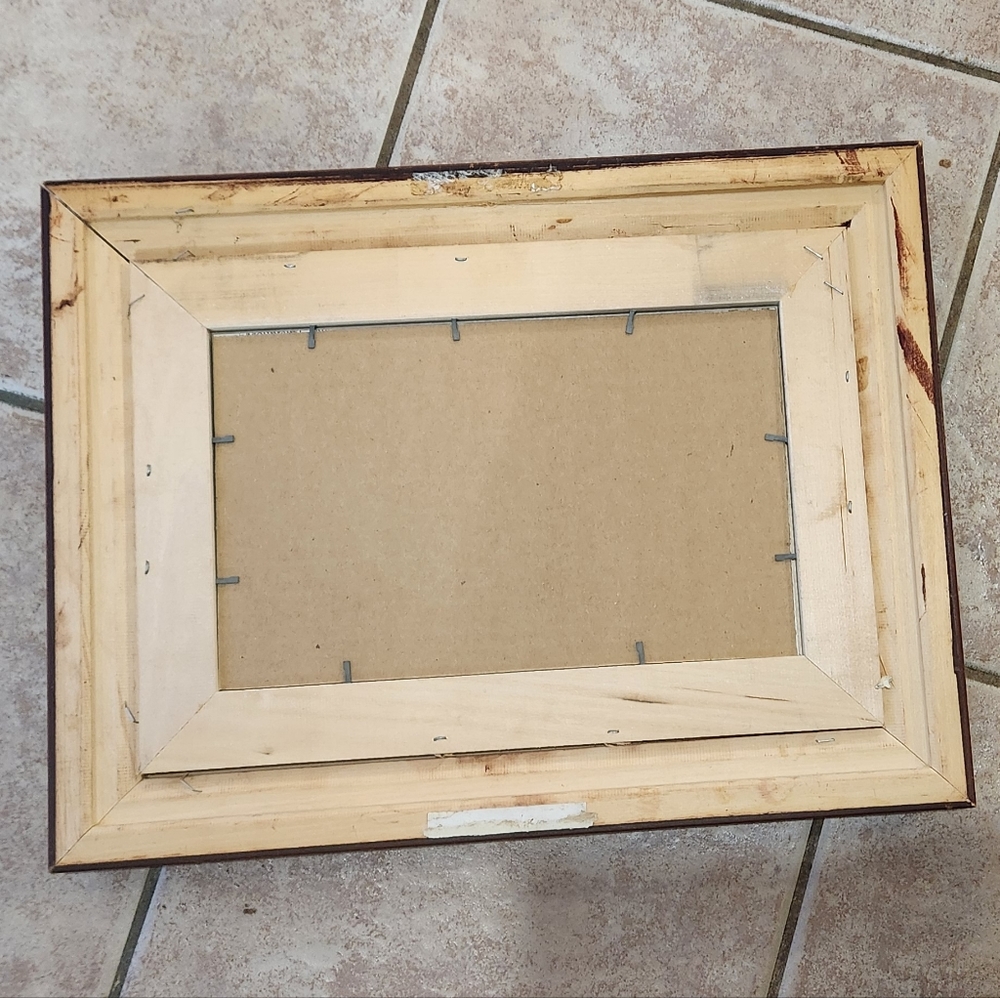 Vintage Solid Wood Frame with Robert Bateman Cut Out Picture - Picture 6 of 10